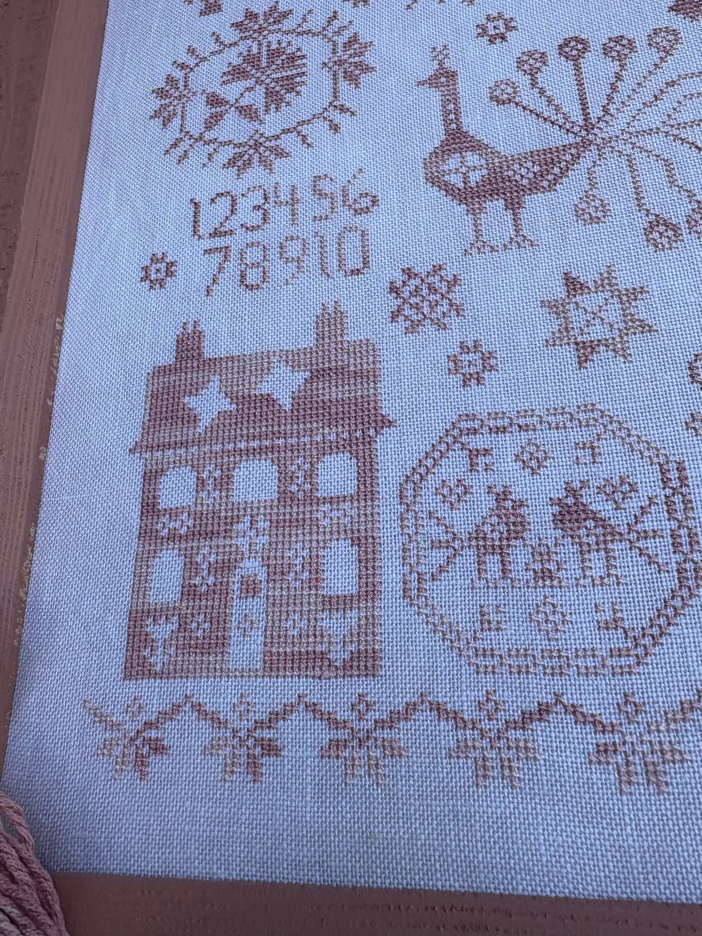 Pink Peacock Sampler PDF