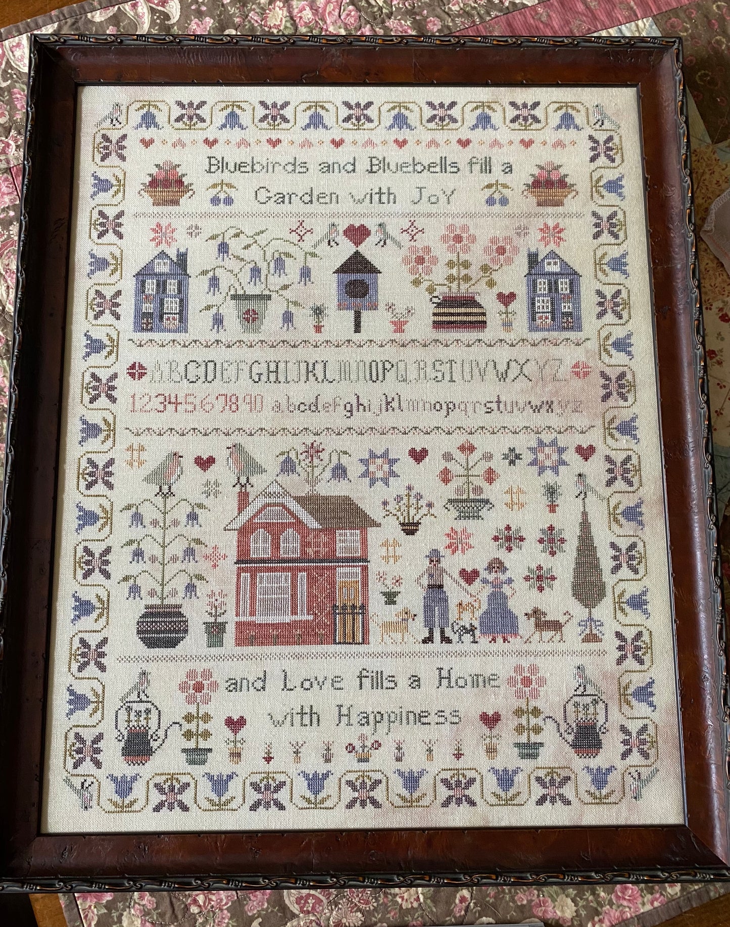 Bluebirds and Bluebells Sampler and Smalls PDF