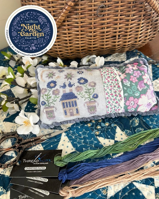Midnight Posies Pin Pillow PDF