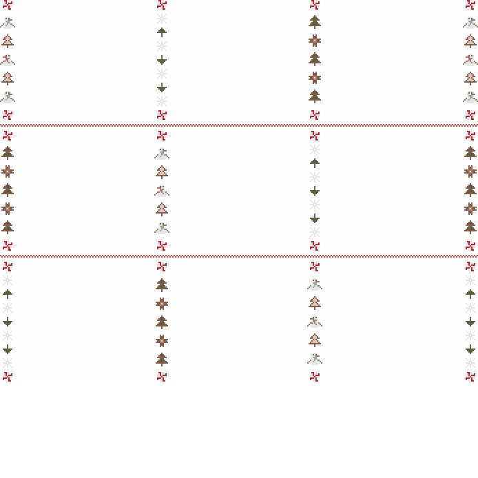 The Houses on Peppermint Lane Placement Chart PDF