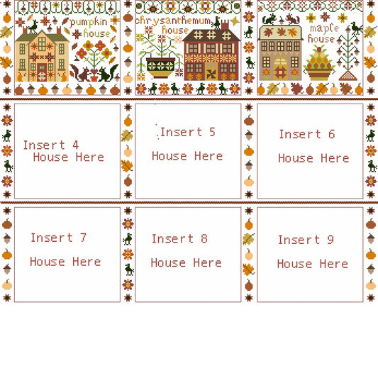 The Houses on Pumpkin Lane Placement Chart PDF